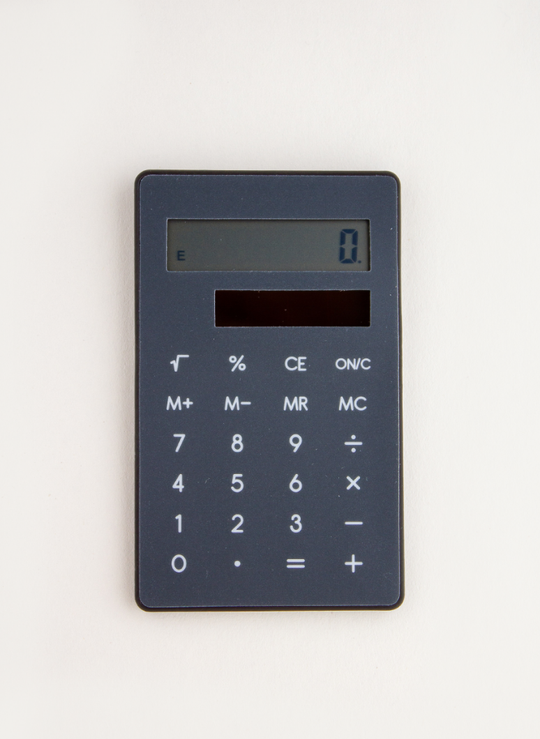 Clip Calculator Charcoal Grey